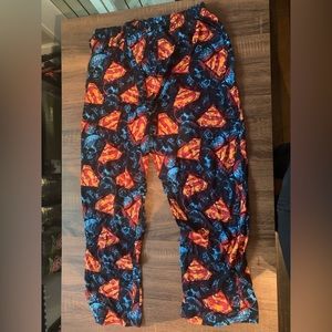 Superman pajama pants size xl